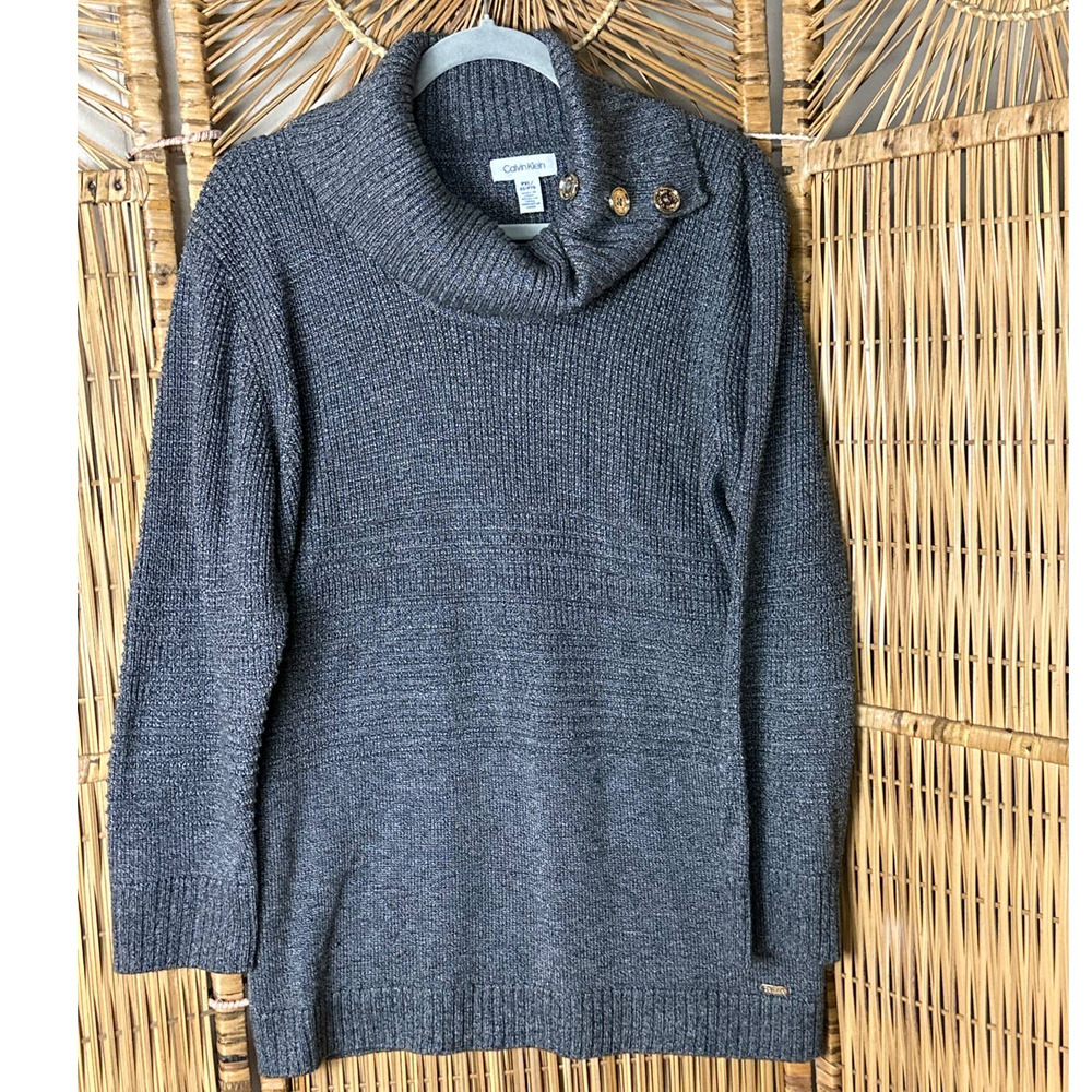 Calvin Klein Sweater Womens ‎ Extra Large Petite Turtle Neck New